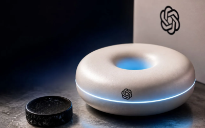 El primer dispositivo de OpenAI será un altavoz inteligente en forma de donut con IA ChatGPT Voice